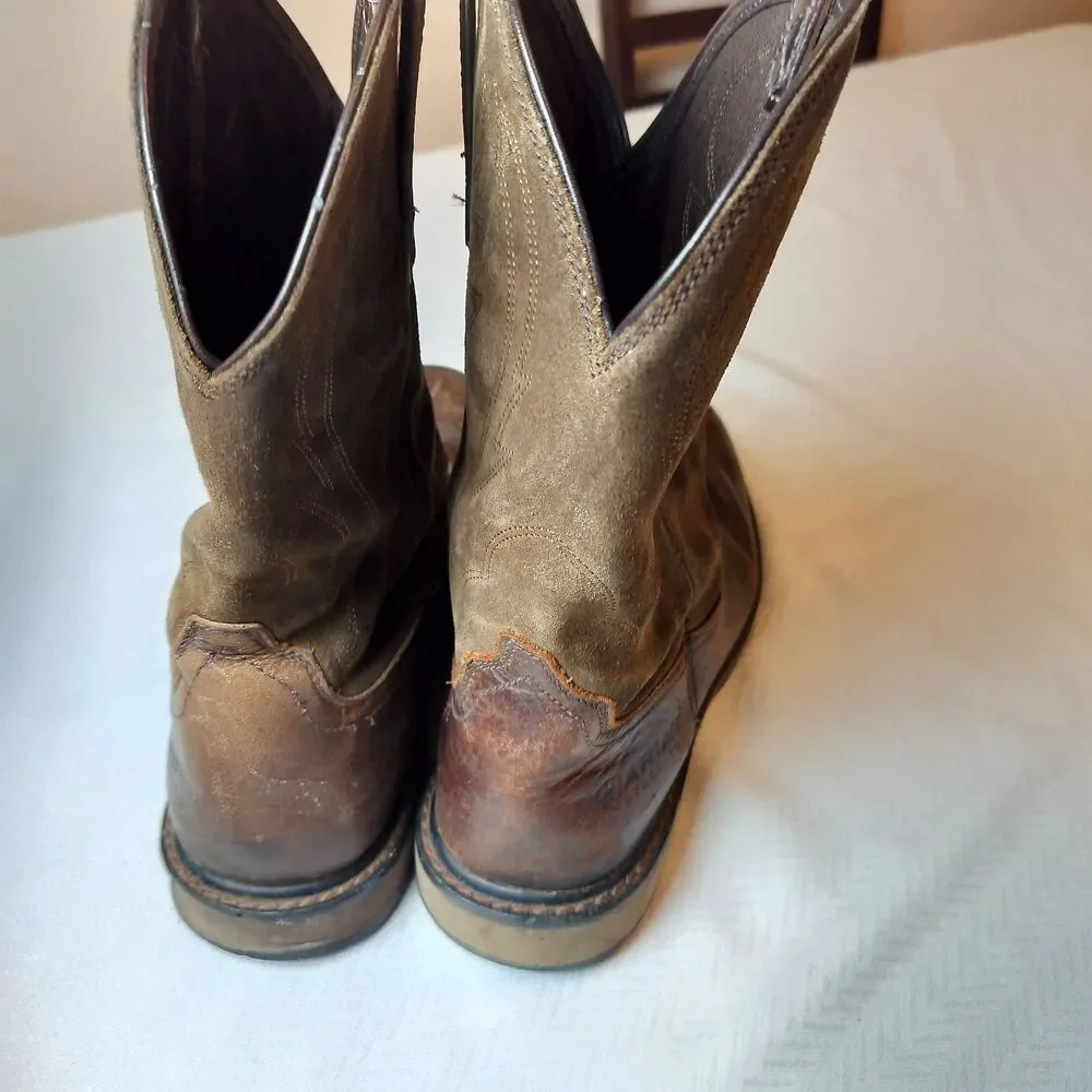 Men's Ariat Steel Toe Groundbreaker Work Boots. Size 12 Regular Width - Picture 5 of 9